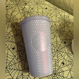 STARBUCKS GRANDE ICY TUMBLER - PURPLE PINK SILVER IRIDESCENT